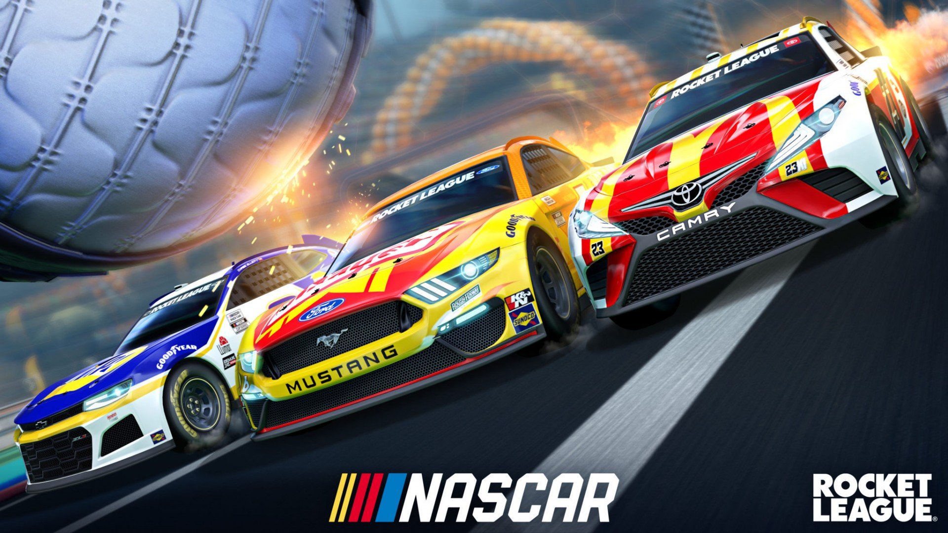 В Rocket League появятся модели машин из NASCAR