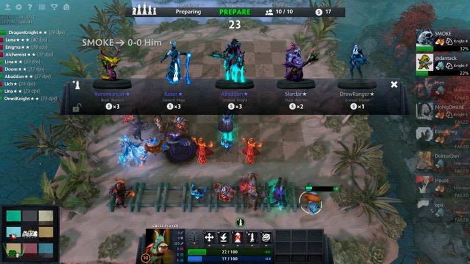 Valve создаст собственную версию Dota Auto Chess