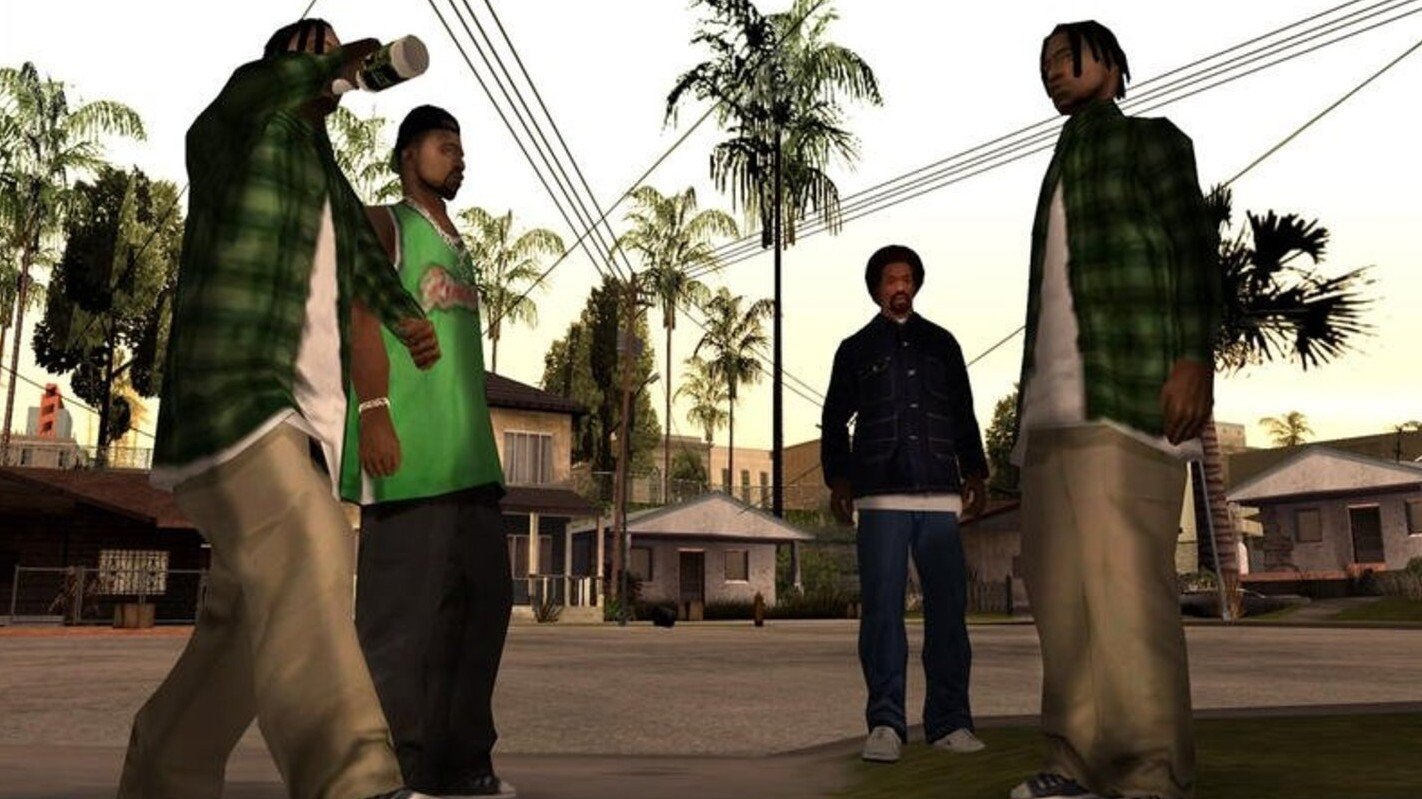 Трейлер GTA 6 повторили в GTA San Andreas  мем не остановить