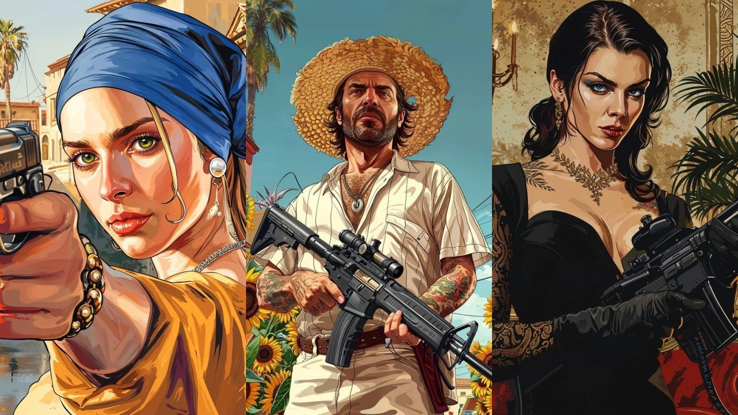 Нейросеть перерисовала известные картины в стиле GTA 6  это восхитительные обои