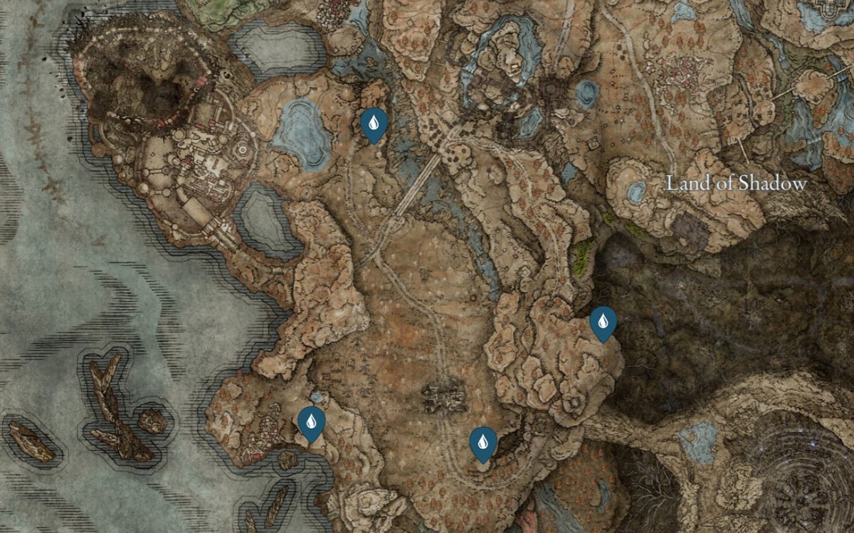 Источник: mapgenie.io / Расположение Слез личинок в Равнине нагробий