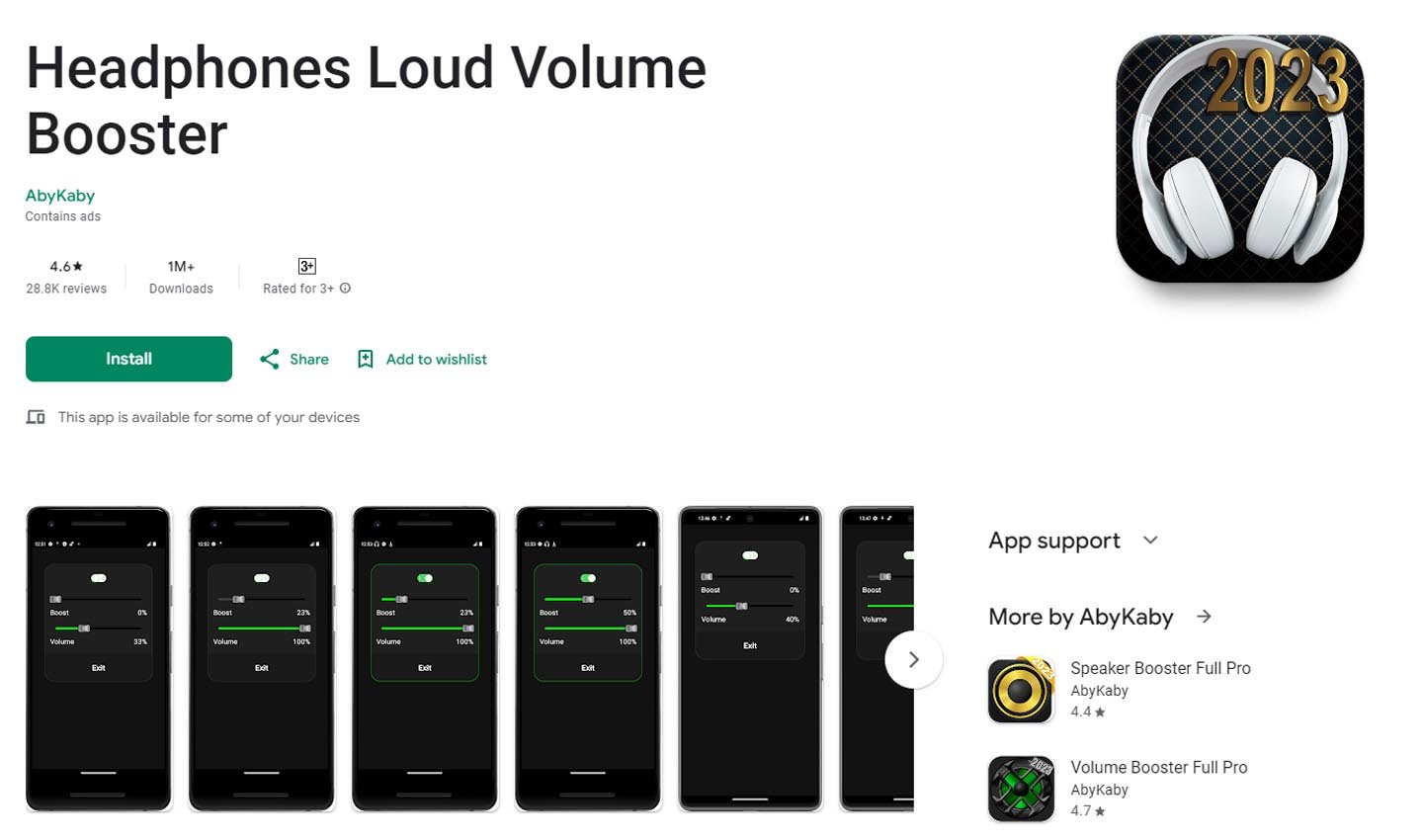 Источник: GooglePlay / Headphones Loud Volume Booster