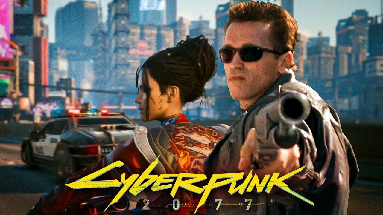 Терминатора добавили в мир Cyberpunk 2077 и он убил Адама Смэшера