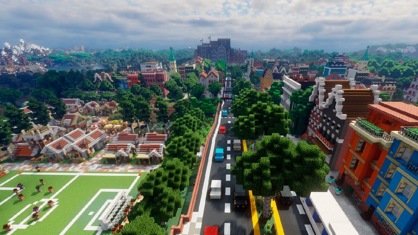 Источник: planetminecraft.com / карта Minecraft European City в Майнкрафт