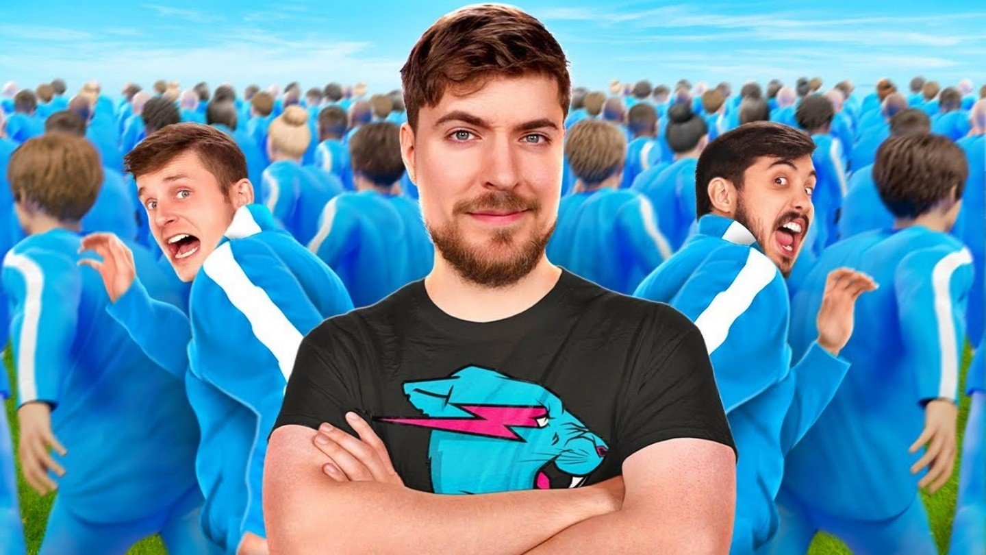 MrBeast разыграл  250 тысяч между сотней людей  им от 1 до 100 лет