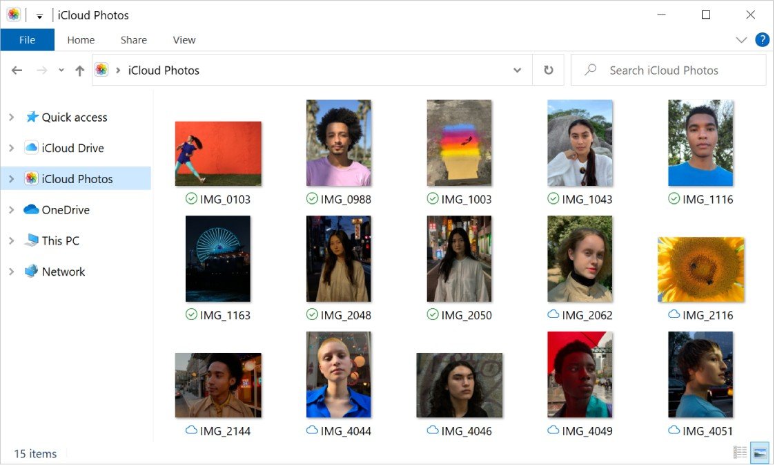 Источник: Apple / Интерфейс раздела «Фото iCloud»