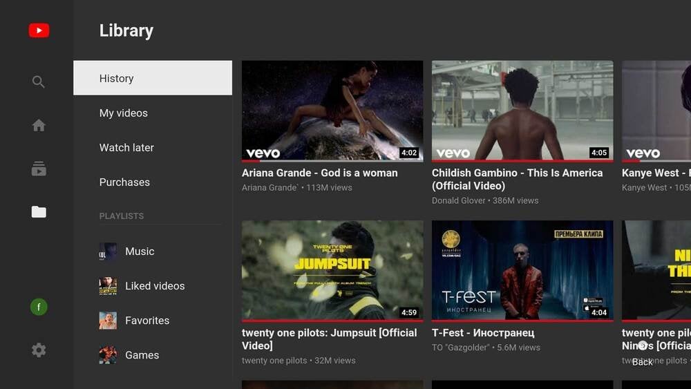 Источник: Trashbox / Интерфейс приложения Smart YouTube TV