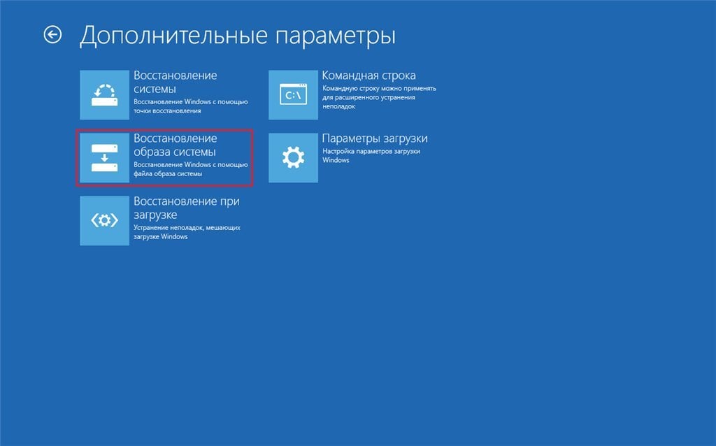 Источник: microsoft.com / Восстановление с помощью образа системы