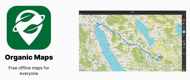 Источник: flathub.org / Логотип и вид Organic Maps