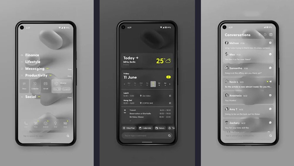 Источник: Matellio / Внешний вид Ratio: Productivity Homescreen