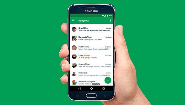 Источник: InfoCity / Старое приложение Hangouts на телефоне Samsung