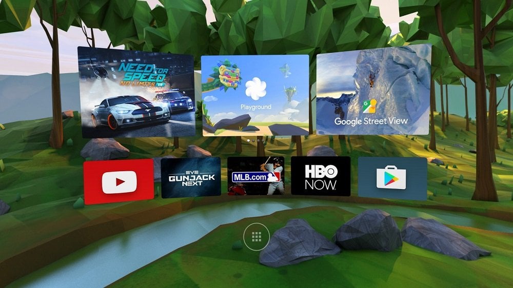 Источник: Google for Developers / Меню программы Daydream<br>