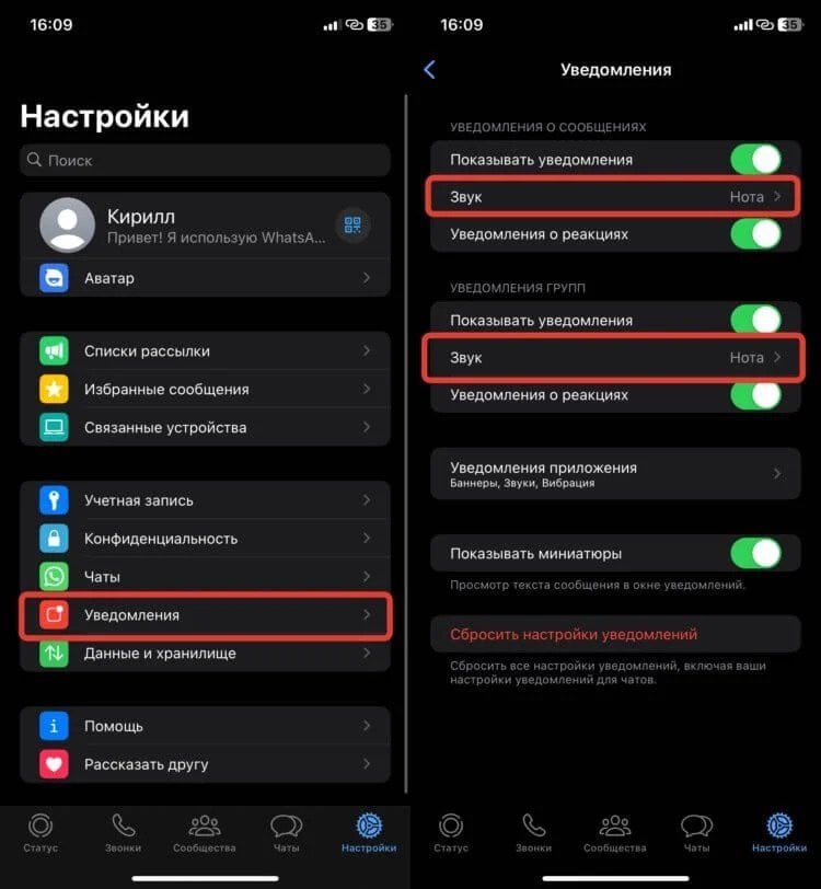 Источник: appleinsider.ru / Ватсап* уведомления