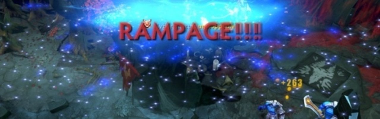 Источник: dota2.ru / Обозначение Rampage на экране