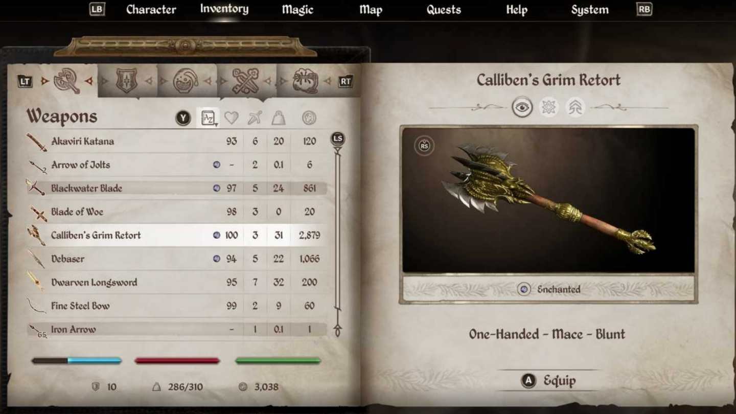 Calliben's Grim Retort