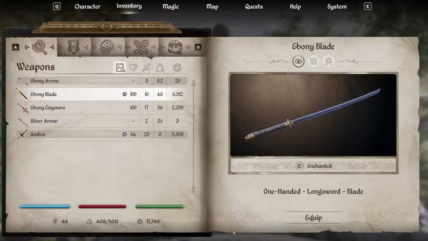 Ebony Blade