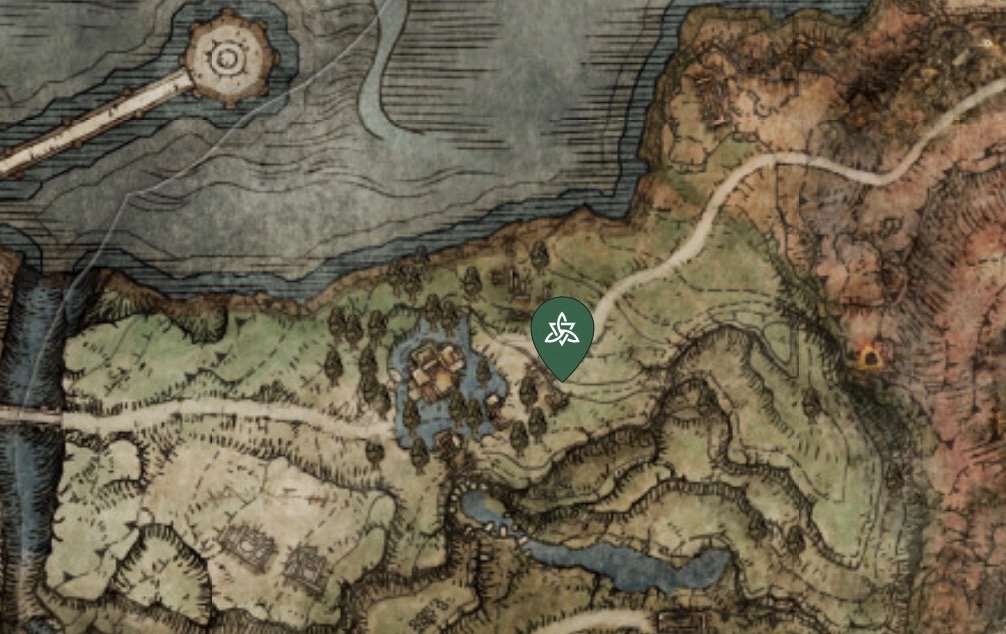 Источник: mapgenie.io / Талисман зеленой черепахи на карте