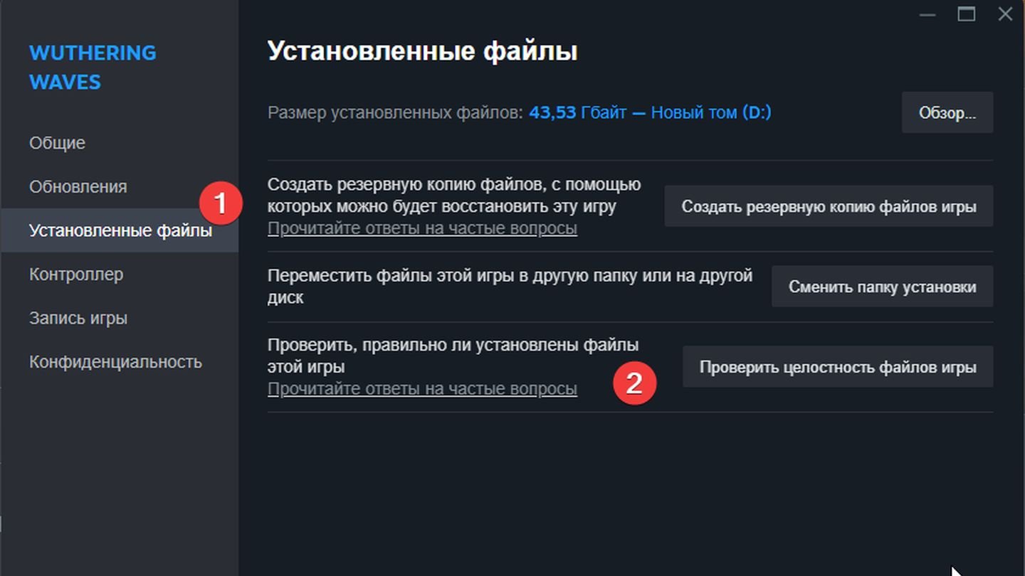 Проверка целостности файлов игры / Источник: CQ