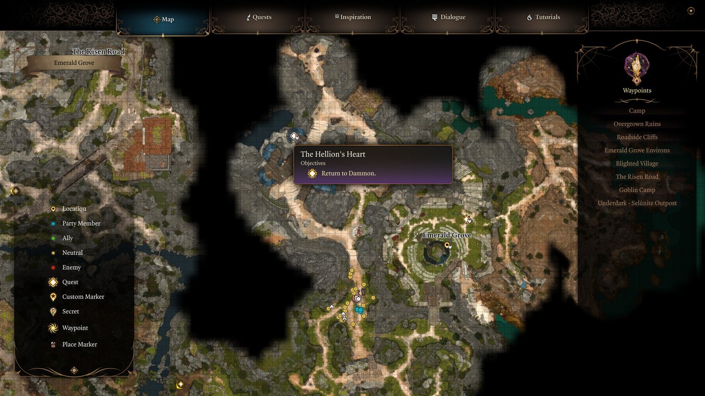 Источник: Polygon / Карта в первом акте Baldur's Gate 3
