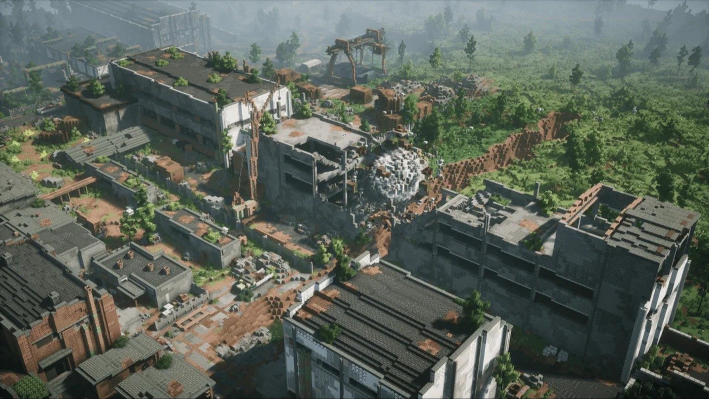 Локацию Росток из Сталкер 2 воссоздали в Minecraft