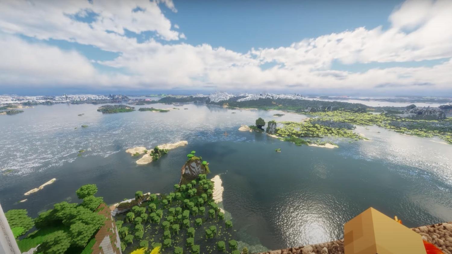 Minecraft с самыми реалистичными видами и топовой графикой показали в 8K