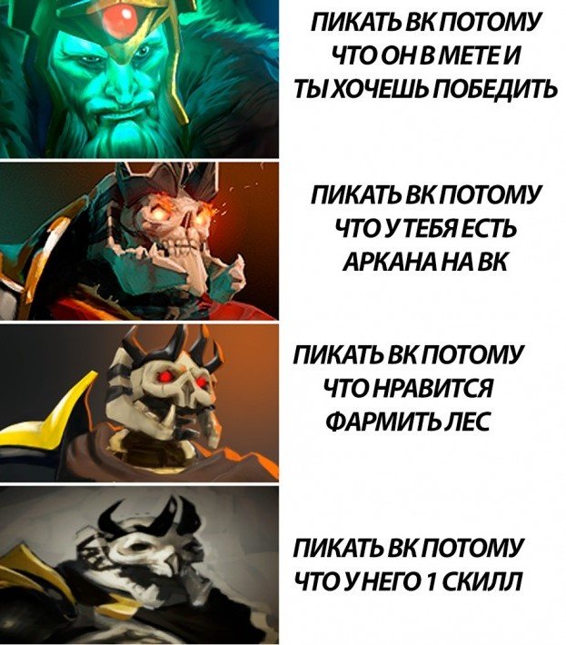 Источник: dota2.ru / Быть Wraith King — это честь, а для всего остального Инвокер есть