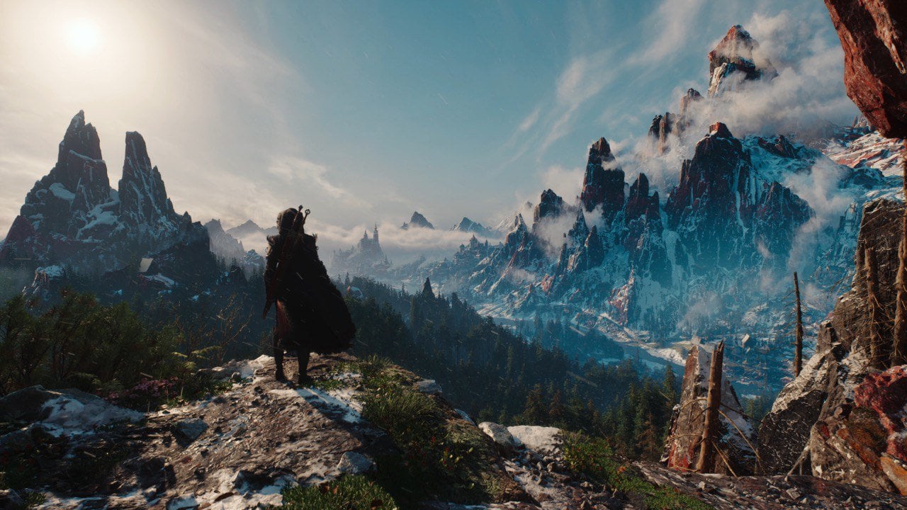 Кадр из техно-демо The Witcher 4