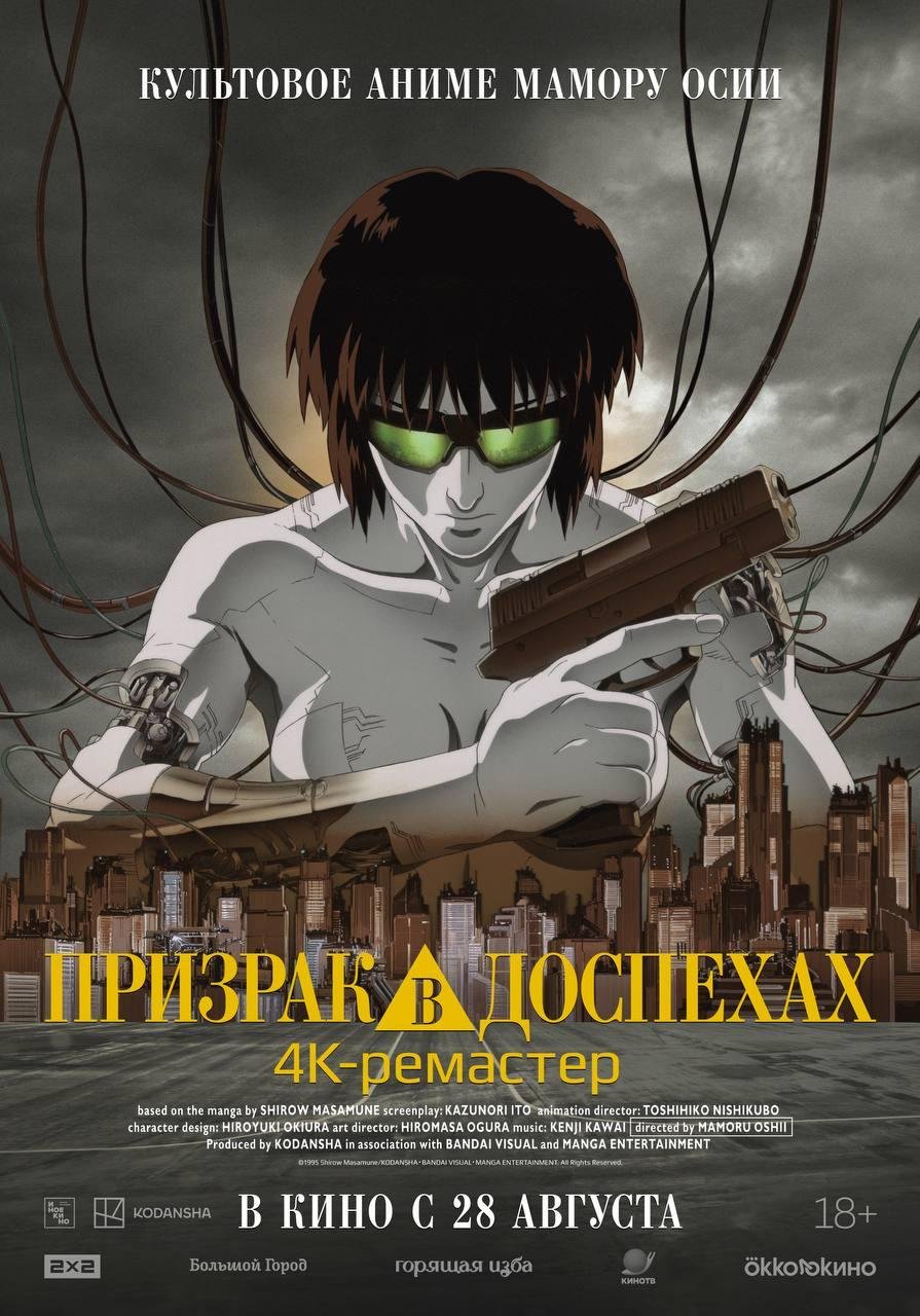 Источник: kinopoisk.ru / Постер аниме «Призрак в доспехах»