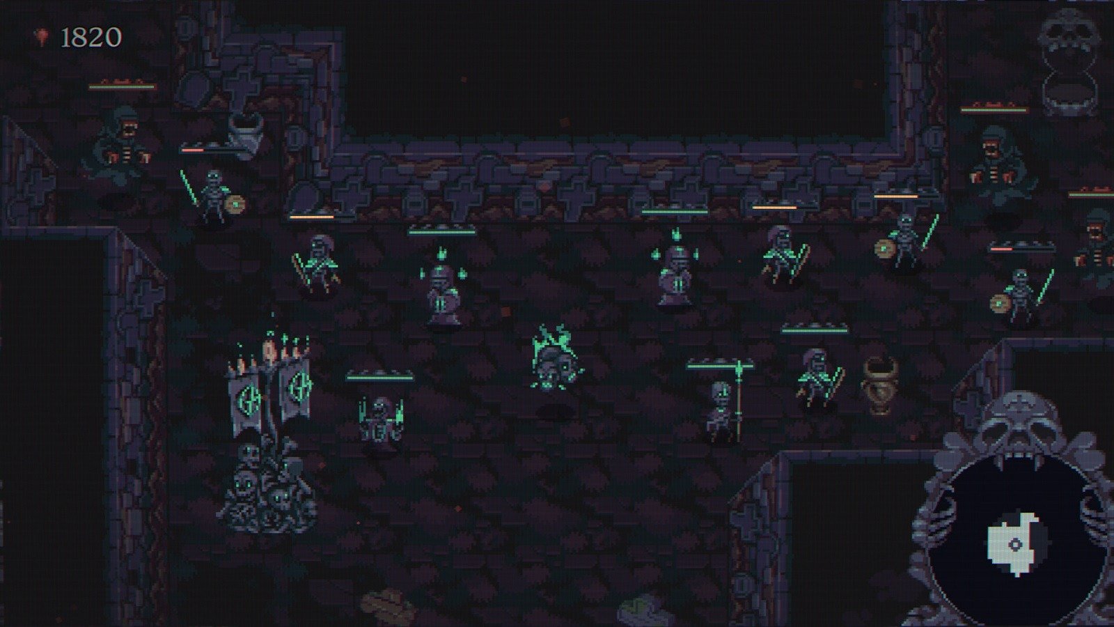 В Steam вышла бесплатная демоверсия автобаттлерарогалика Skull Horde