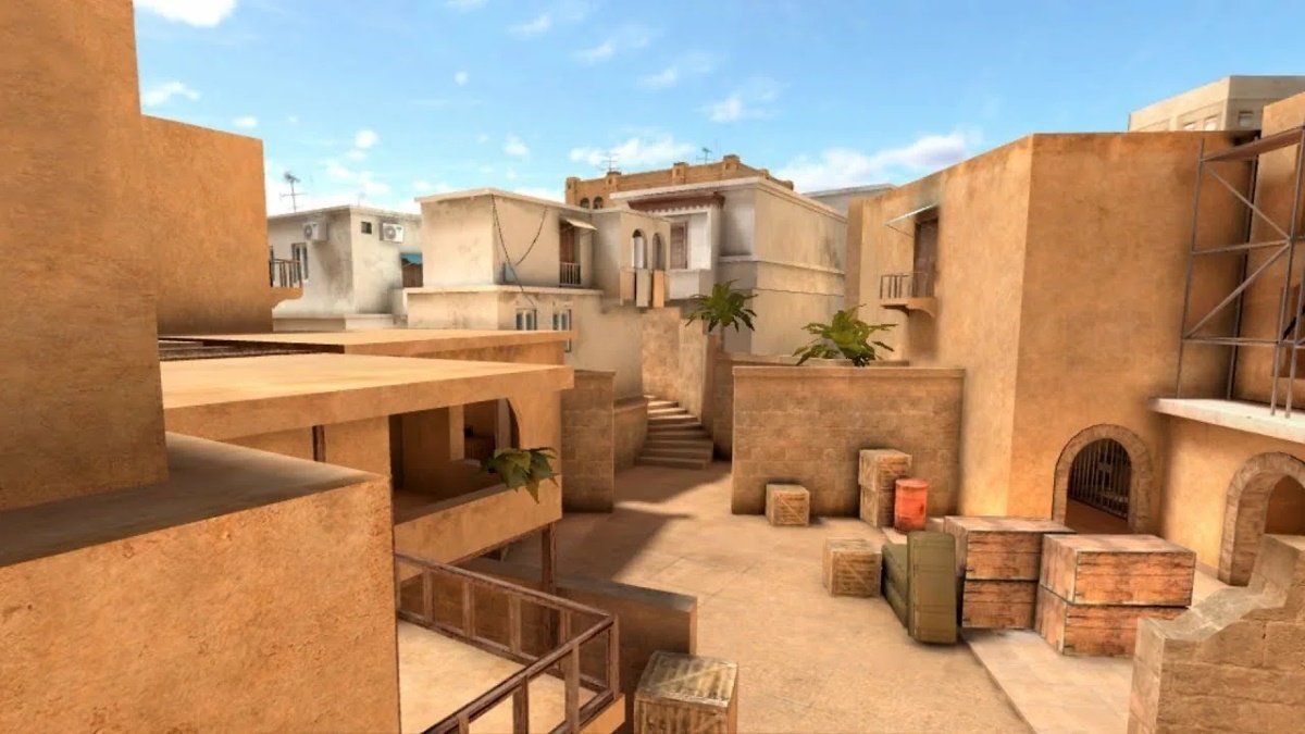 Источник: youtube.com / Карта Dune c узкими коридорами в Standoff 2