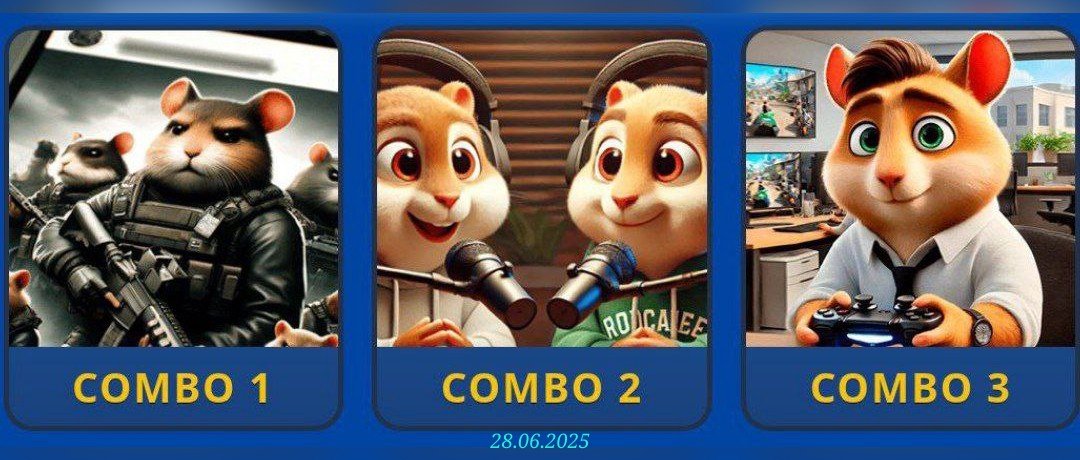Комбо-карты в Hamster Kombat на 28-29 июня