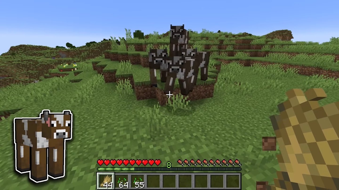 Источник: Eyecraftmc / Ферма коров в Minecraft