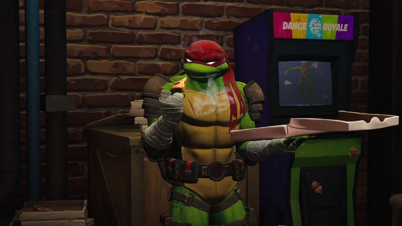 В последнем обновлении Fortnite добавили оружие Черепашекниндзя