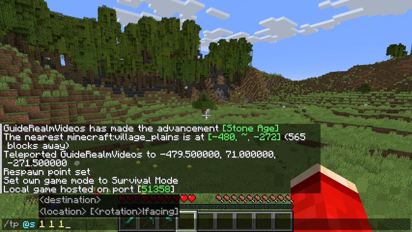 Источник: GuideRealme / Как найти свой дом в Minecraft