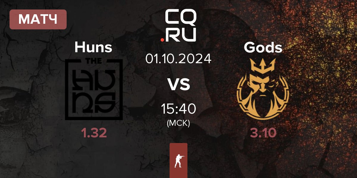 Матч The Huns Esports Huns vs Gods Reign Gods | 01.10