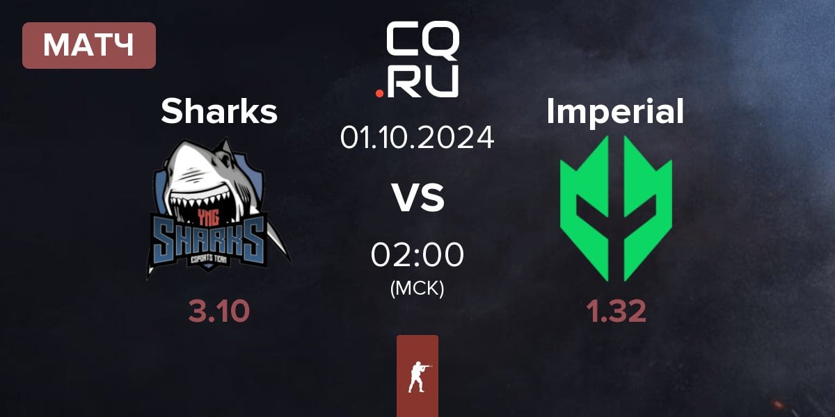 Матч Sharks Esports Sharks vs Imperial Esports Imperial | 01.10