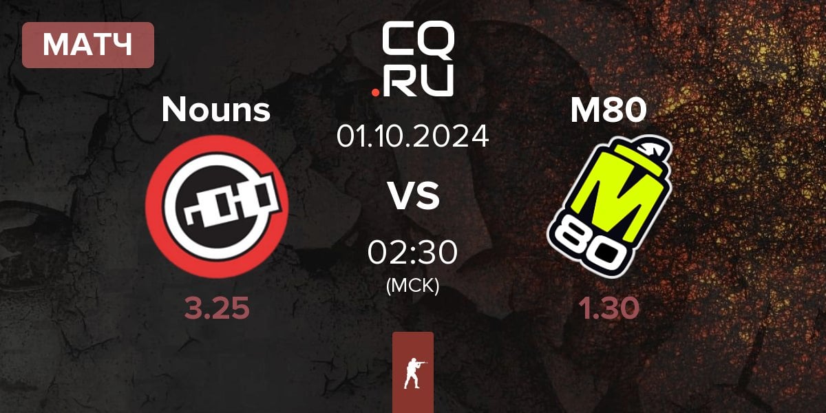 Матч Nouns Esports Nouns vs M80 | 01.10