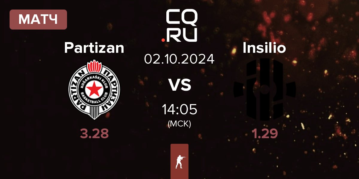 Матч Partizan vs Insilio | 02.10