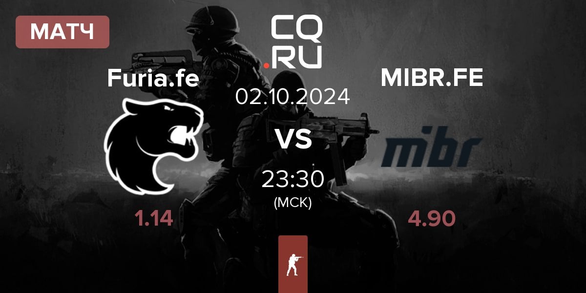 Матч FURIA Esports Female Furia.fe vs MIBR Female MIBR.FE | 02.10