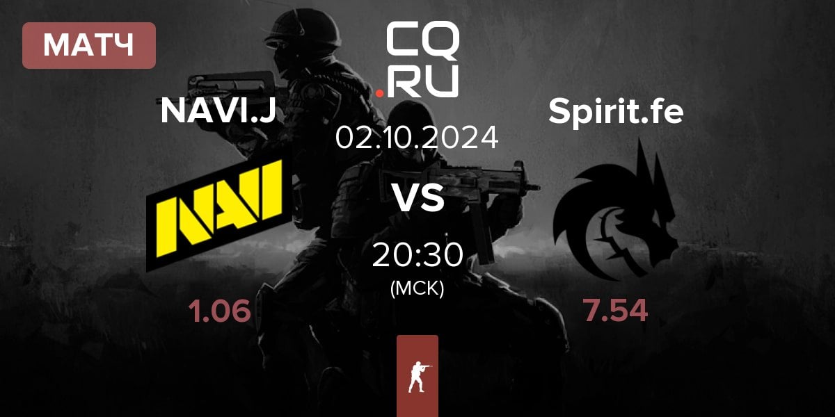 Матч NAVI Javelins NAVI.J vs Team Spirit Female Spirit.fe | 02.10