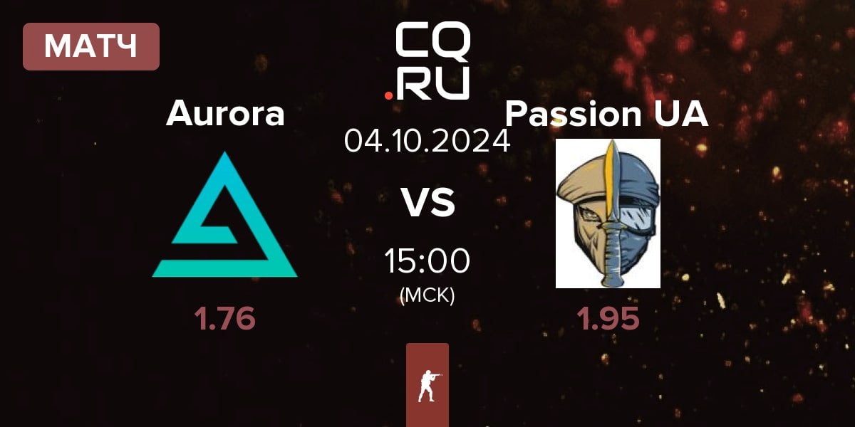 Матч Aurora Gaming Aurora vs Passion UA | 04.10