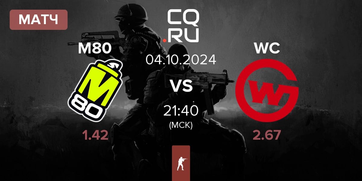 Матч M80 vs Wildcard Gaming WC | 04.10