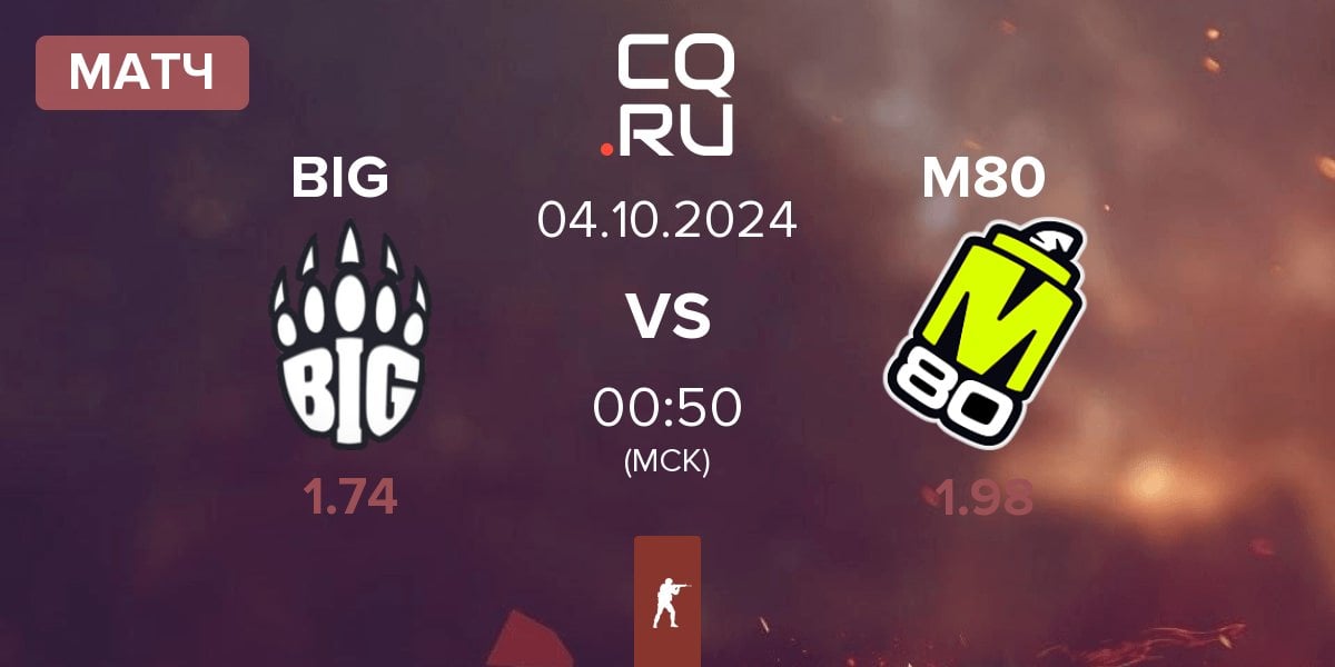 Матч BIG vs M80 | 04.10