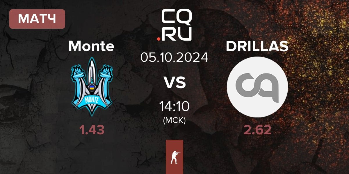 Матч Monte vs DRILLAS | 05.10