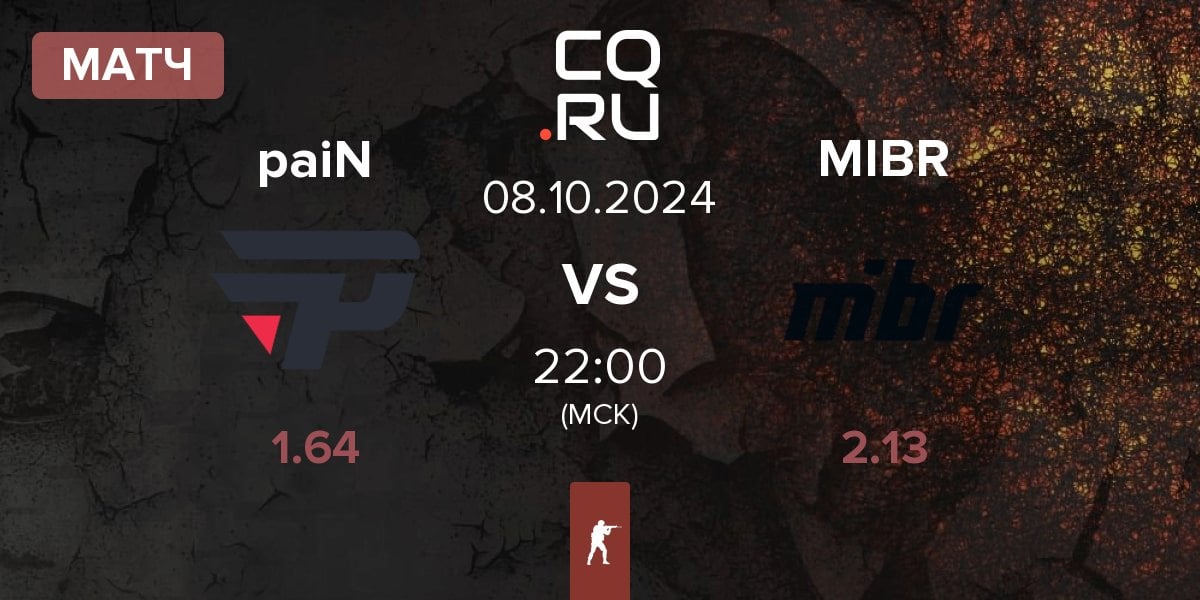 Матч paiN Gaming paiN vs Made in Brazil MIBR | 08.10