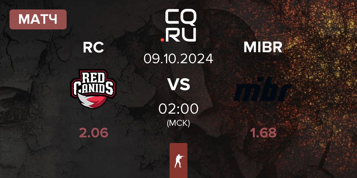 Матч Red Canids RC vs Made in Brazil MIBR | 09.10