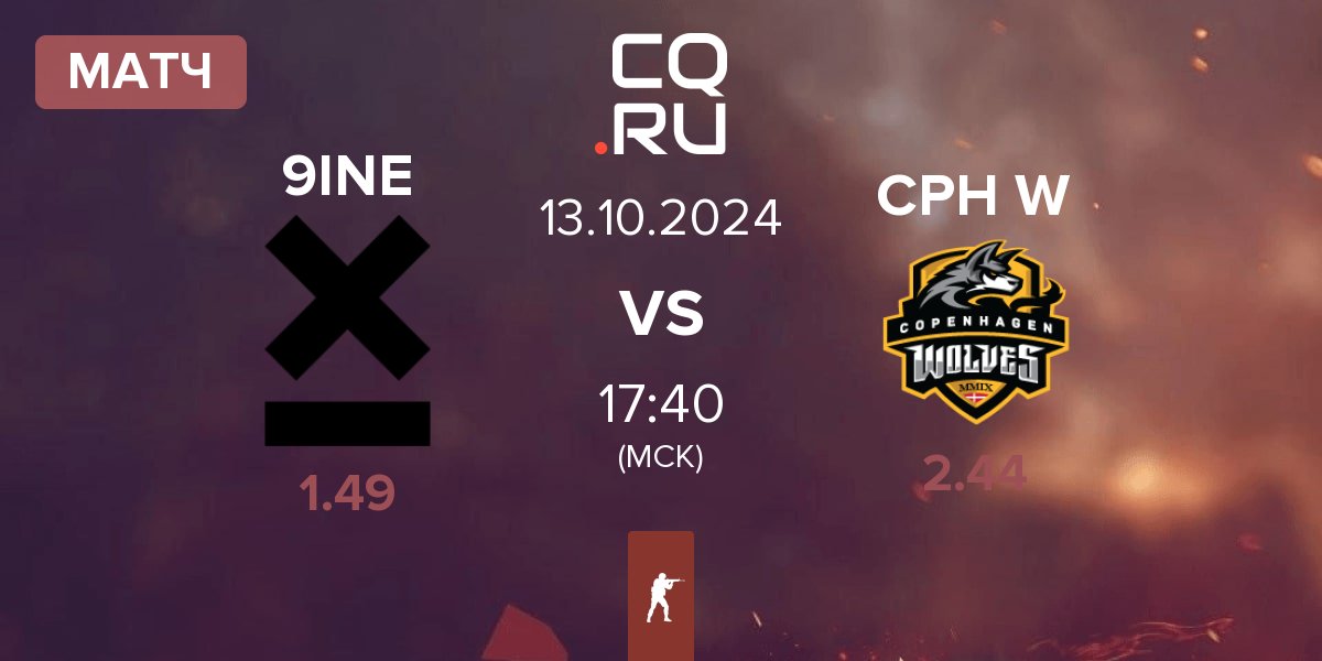 Матч 9INE vs Copenhagen Wolves CPH W | 13.10