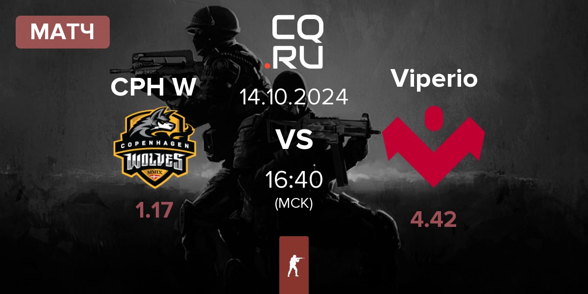 Матч Copenhagen Wolves CPH W vs Viperio | 14.10