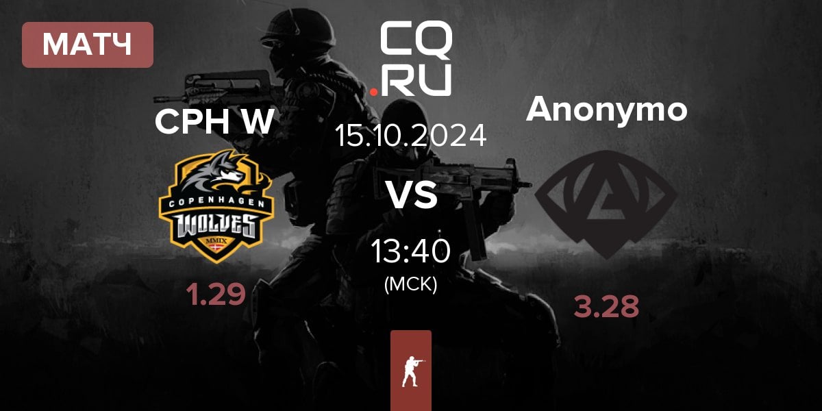 Матч Copenhagen Wolves CPH W vs Anonymo Esports Anonymo | 15.10