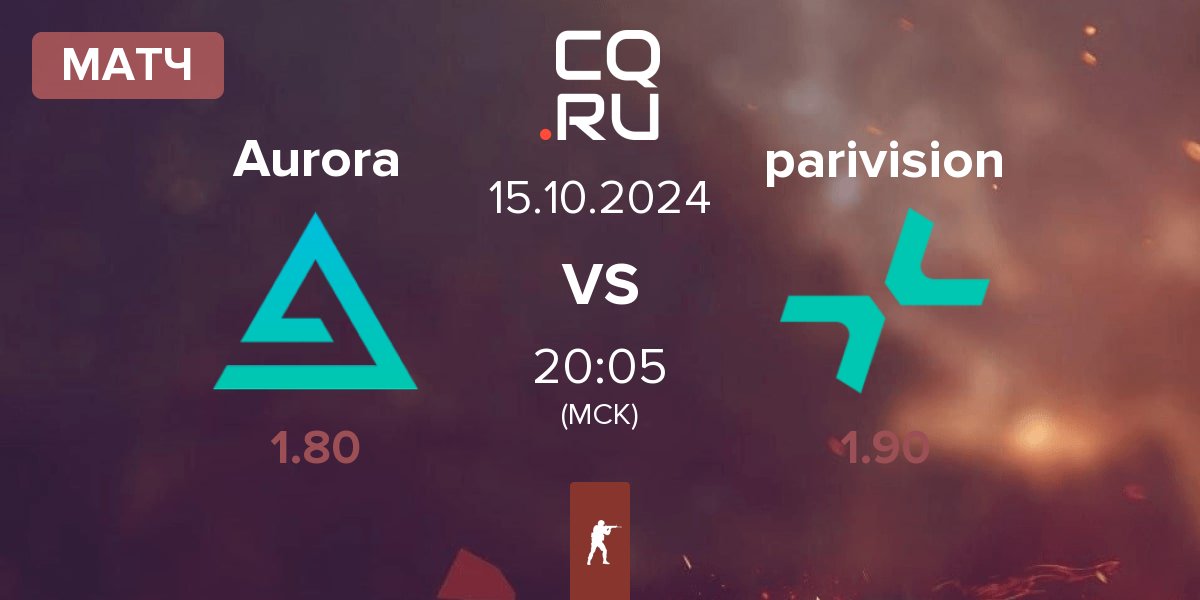 Матч Aurora Gaming Aurora vs PARIVISION parivision | 15.10